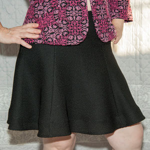 Nanette Lepore Black Skater Skirt